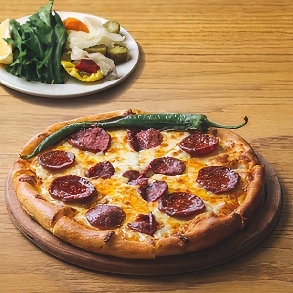 Yuvarlak Sucuklu Pide